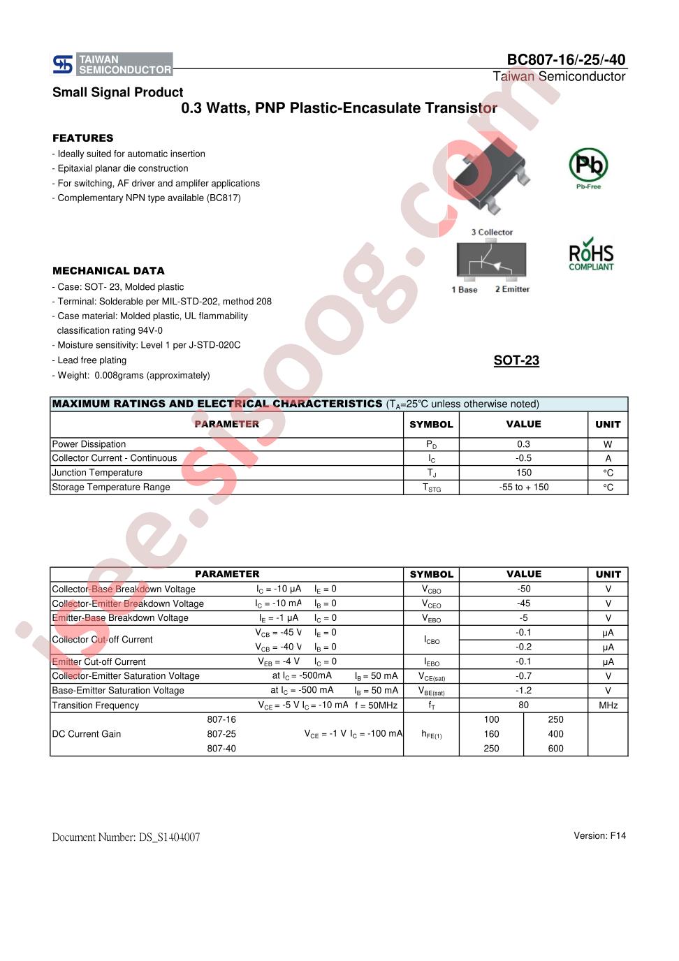 BC807-16RFG