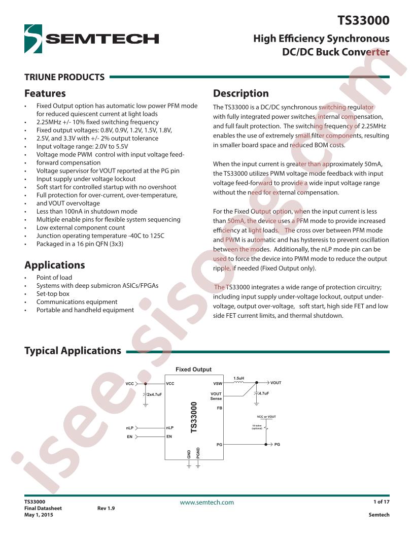 TS33000-M015QFNR