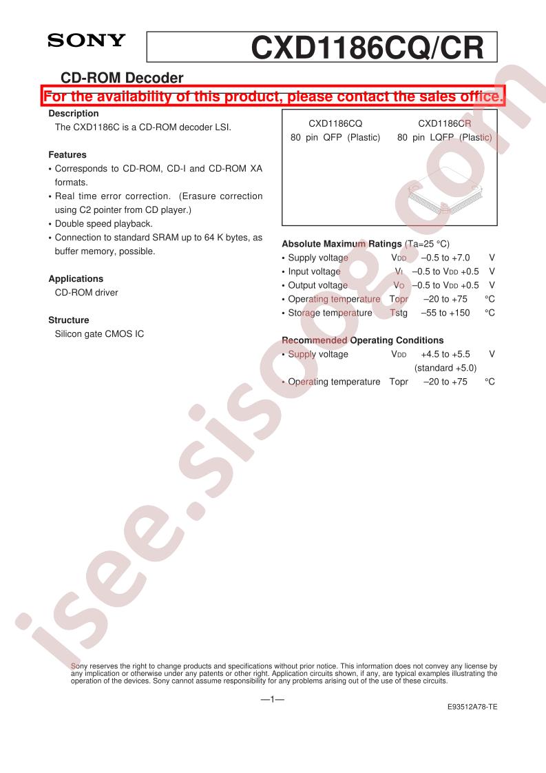 CXD1186CQ
