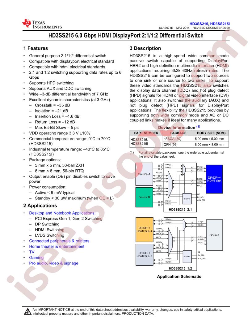 HD3SS215RTQR