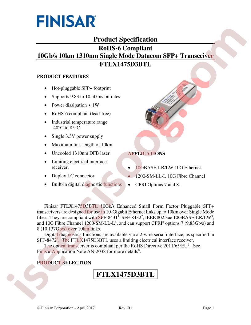 FTLX1475D3BTL