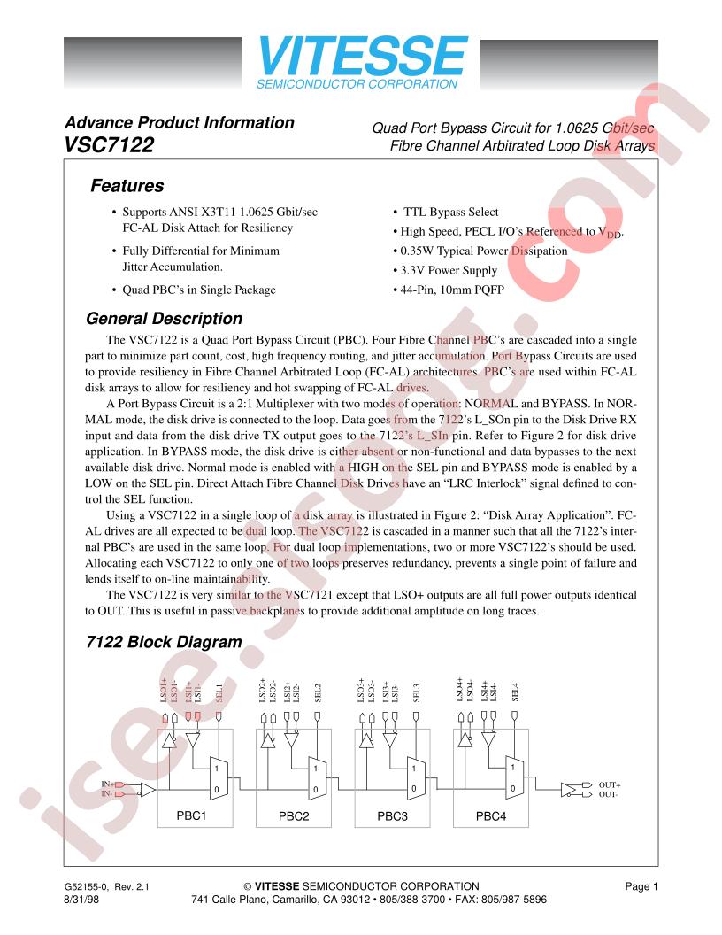 VSC7122