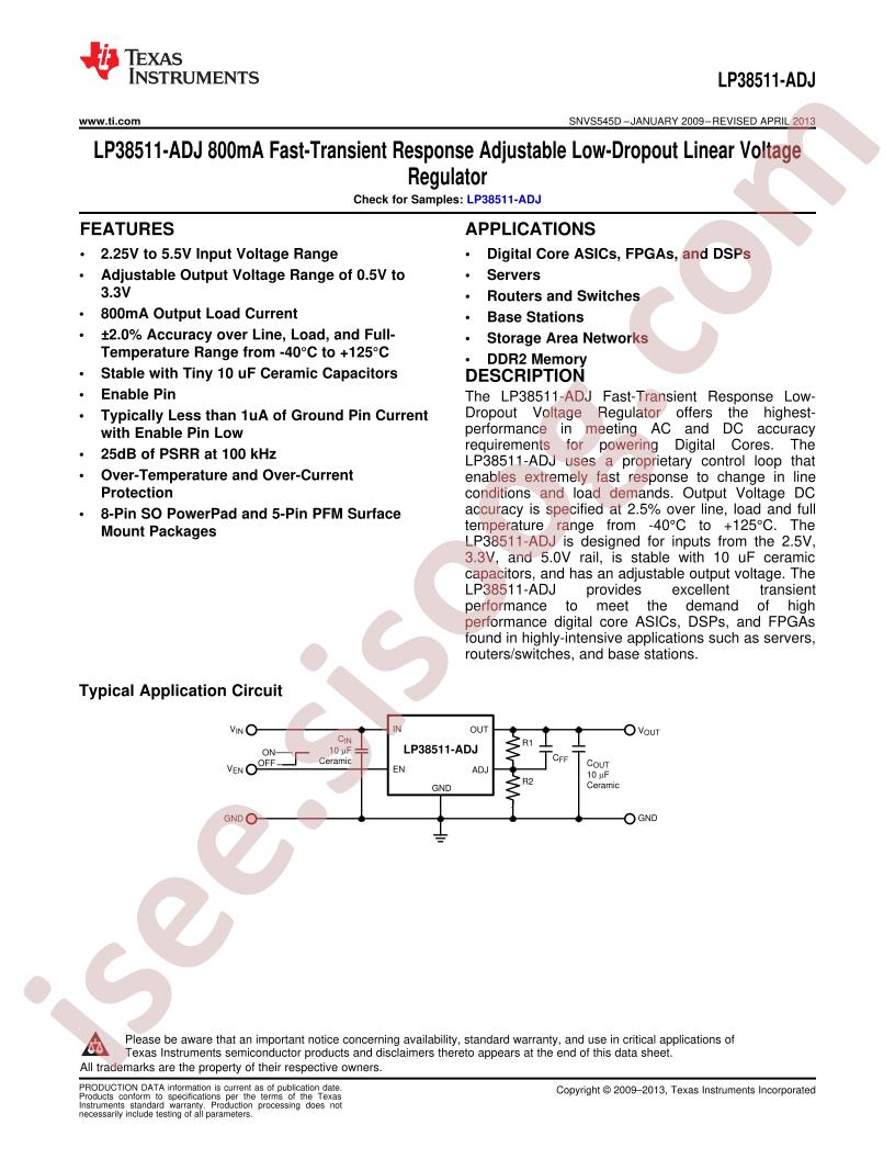 LP38511TJ-ADJ