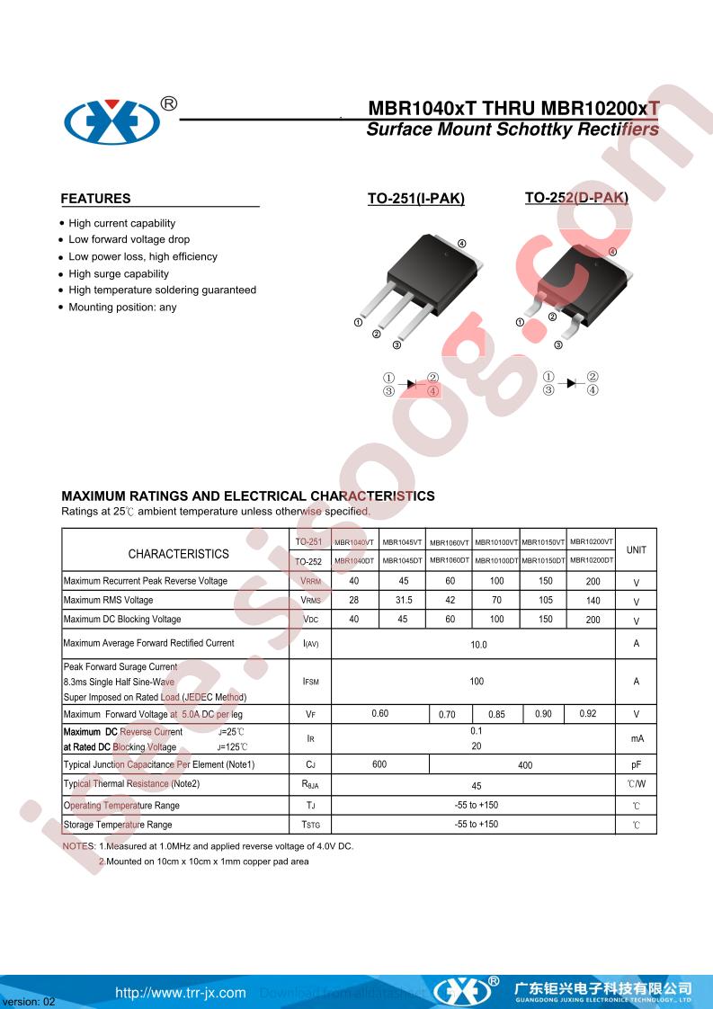 MBR1040XT
