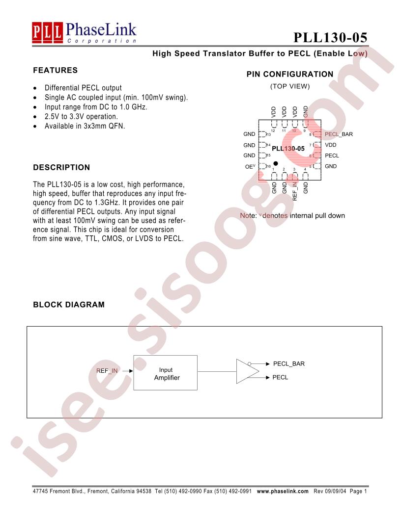 PLL130-05QC