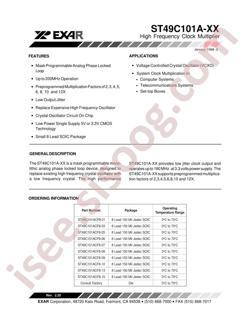 ST49C101ACF8-03