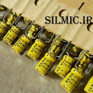 خازن گرید صوتی 10 میکرو فاراد 25 ولت ELNA مینیاتوری سری RC2 با استاندارد بالا