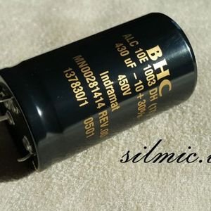 خازن 470 میکرو فاراد 450 ولت BHC ساخت انگلیس با طول عمر بسیار بالا HI-END