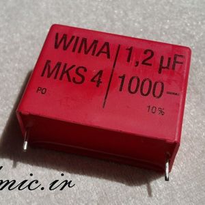 خازن 1.2 میکرو فاراد 1000 ولت WIMA آلمان سری MKS4 مناسب بای پس و کوپلاژ