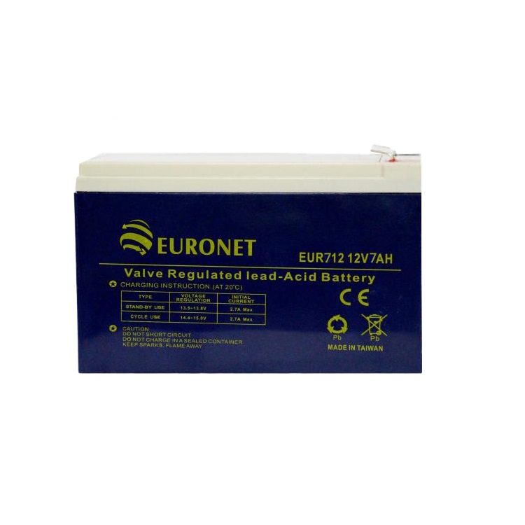 باتری خشک 12 ولت 7 آمپر ساعت مارک یورونت EURONET مدل EUR712