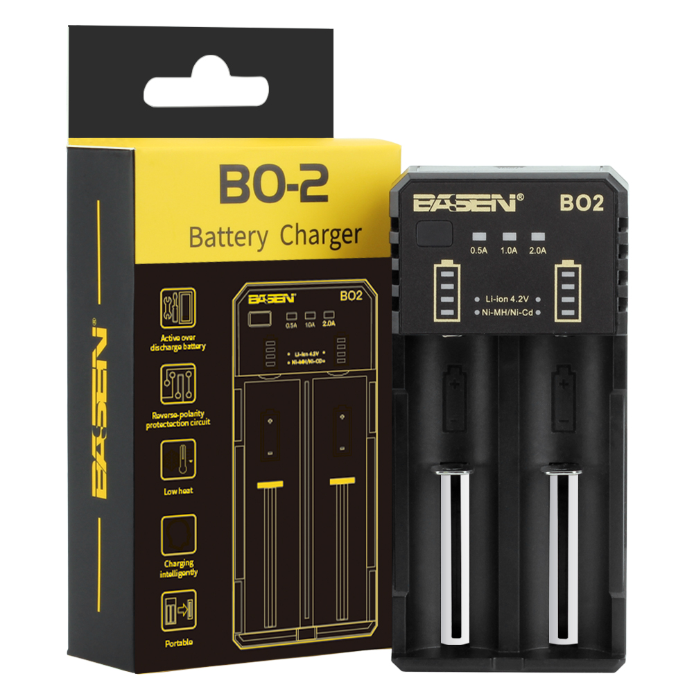 شارژر باتری لیتیومی و قلم و نیم قلمی دوتایی مارک BASEN مدل BO2 NEW