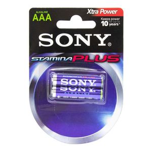 باتری نیم قلمی آلکالاین Stamina Plus دوتایی مارک SONY