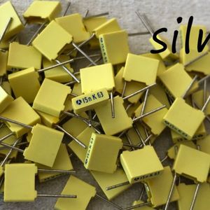خازن 15 نانو فاراد 63 ولت Polyester Film MKT ساخت Thomson AVX آمریکا