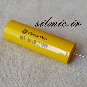 خازن اکسیال 10 میکرو فاراد 100 ولت mkt آمریکایی ساخت Electronic Component