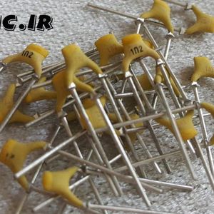 خازن 1.2 نانو فاراد 100 ولت ساخت philips ایتالیا مناسب کوپلاژ و دکوپلاژ