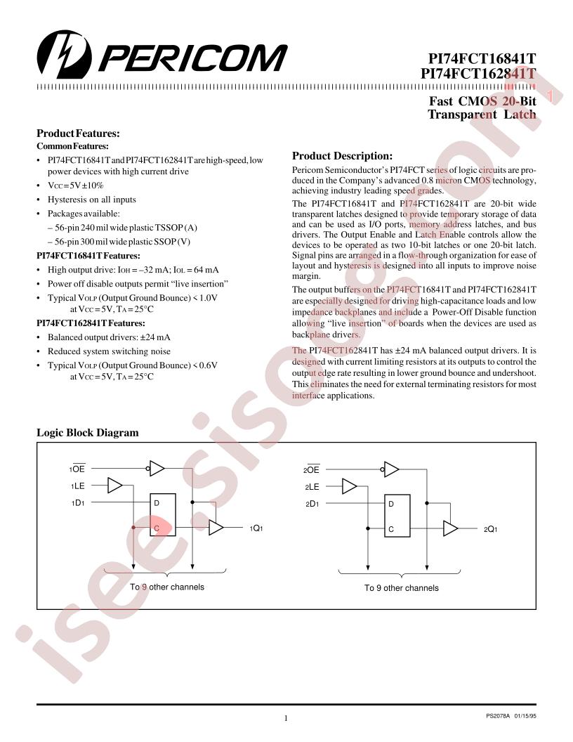 PI74FCT16841T