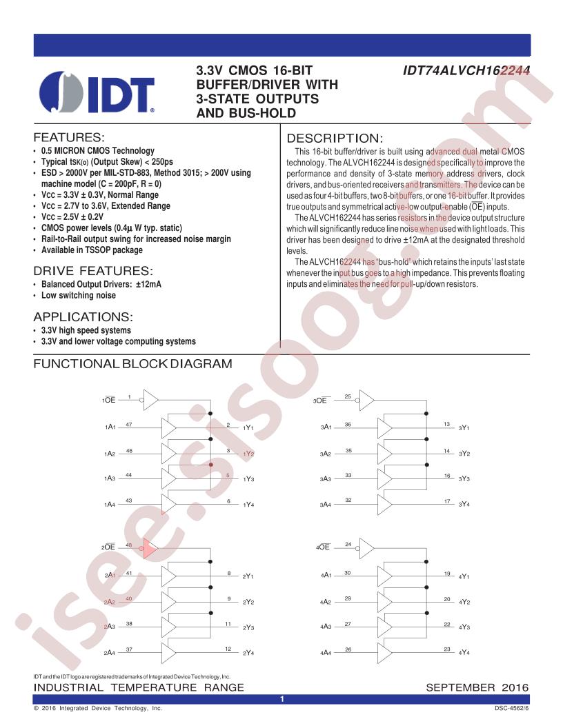 IDT74ALVCH162244