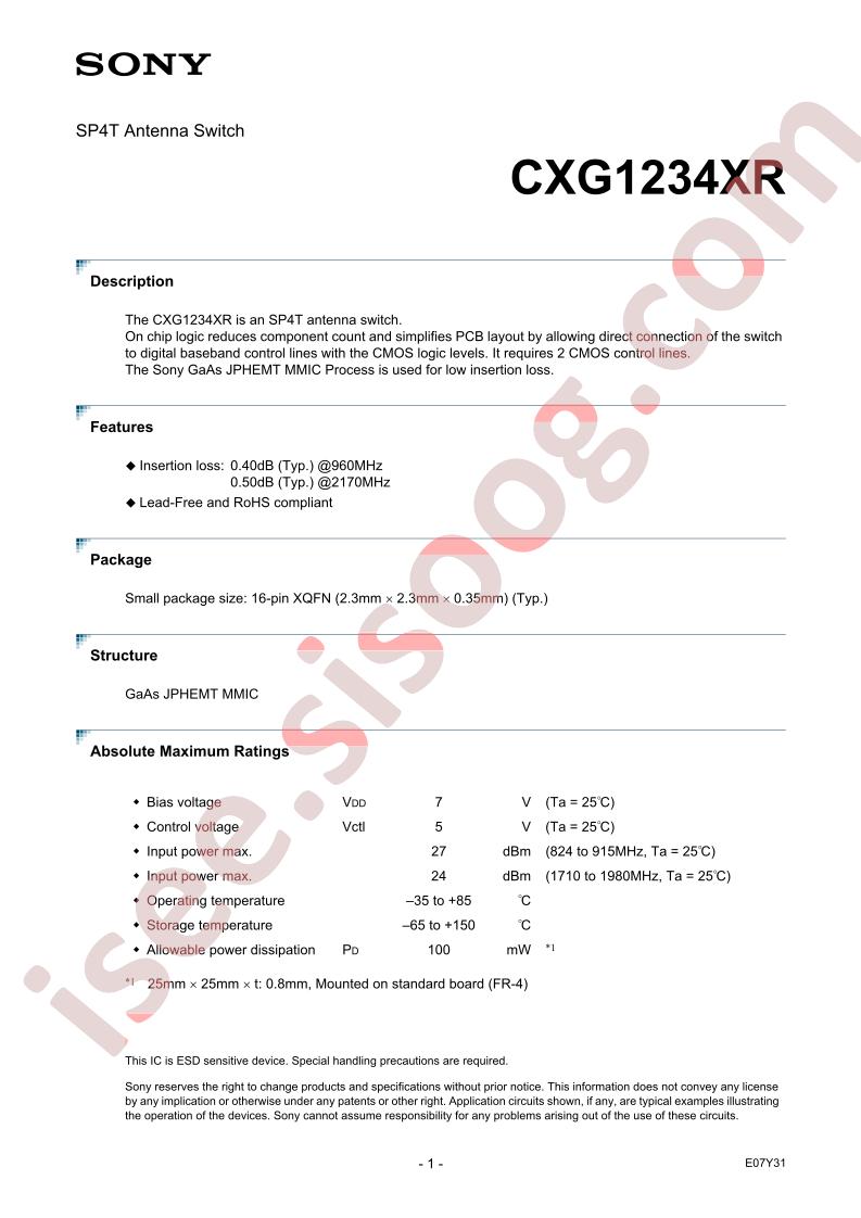 CXG1234XR