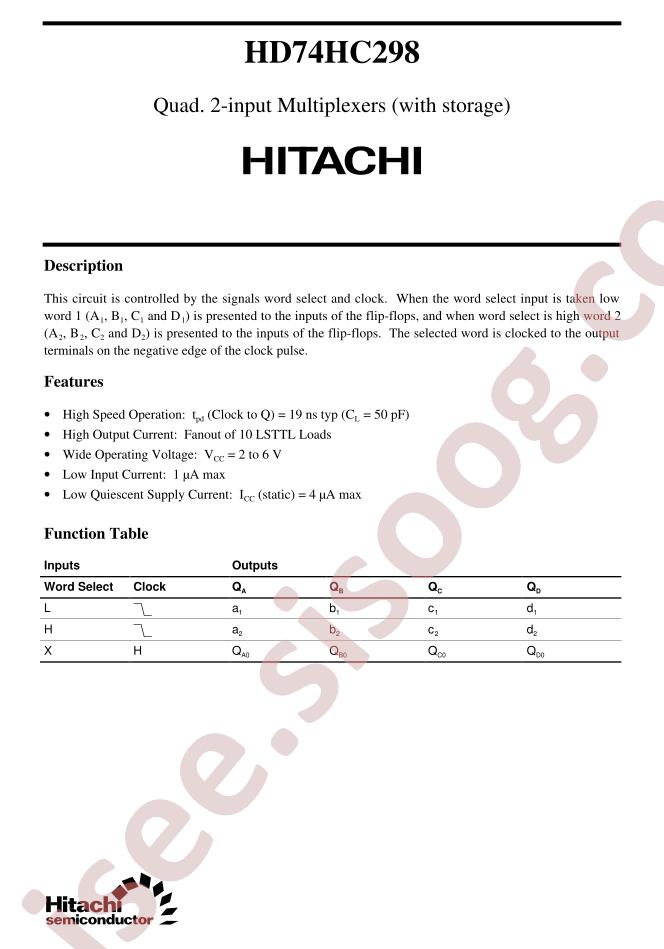 HD74HC298