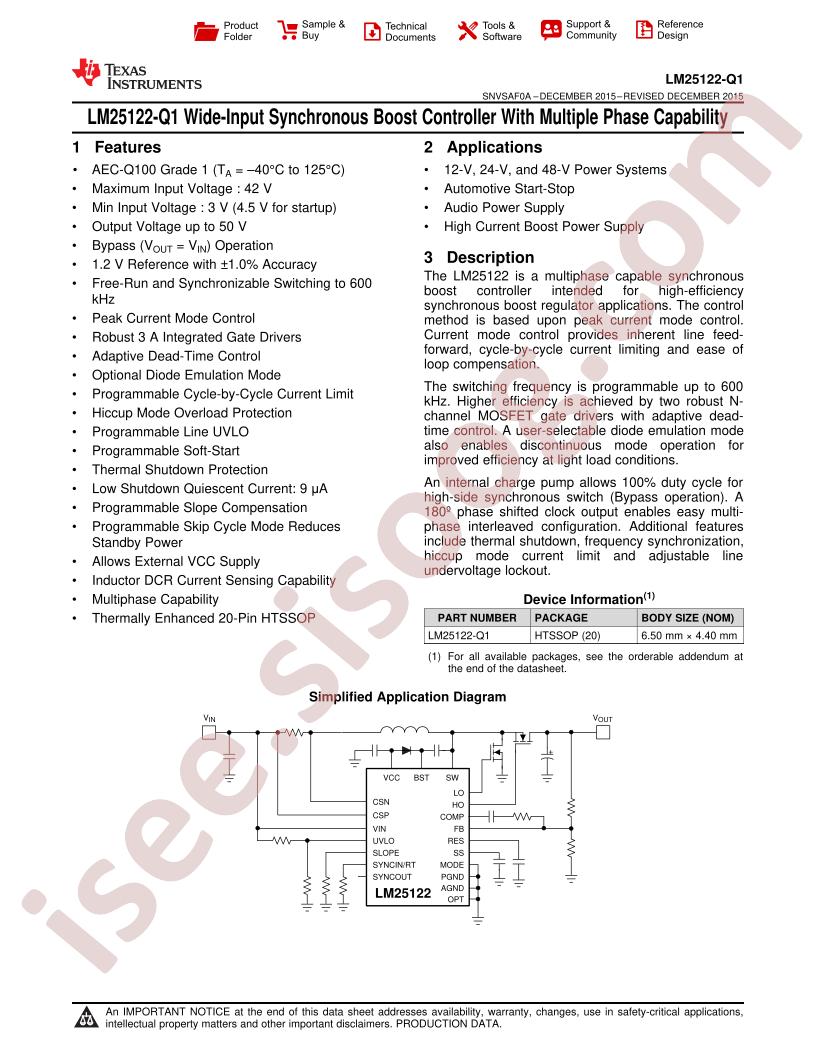 LM25122-Q1