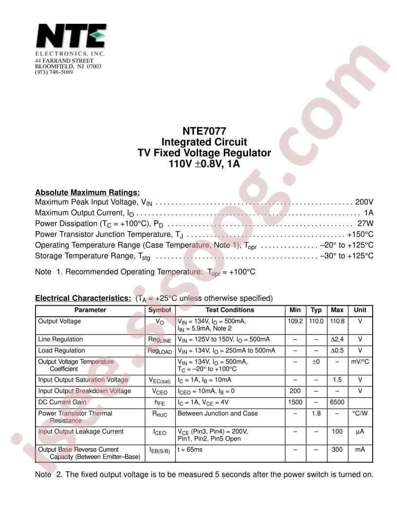 NTE7077