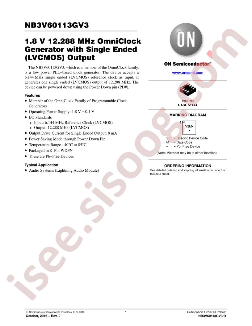 NB3V60113GV3MTR2G