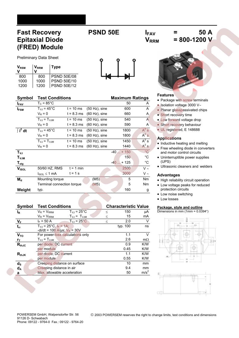 PSND50E-12