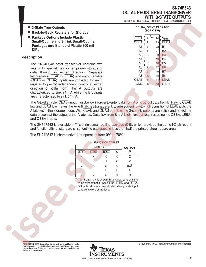SN74F543DW