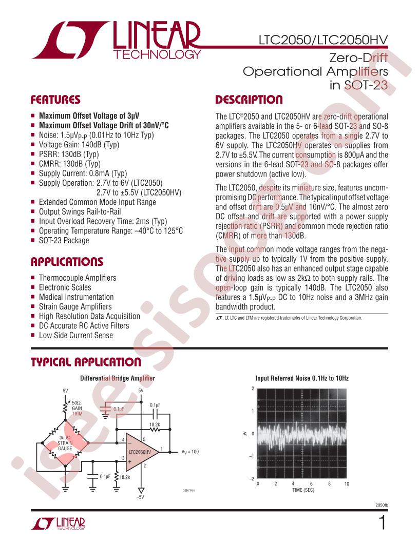 LTC2050HVIS5-PBF