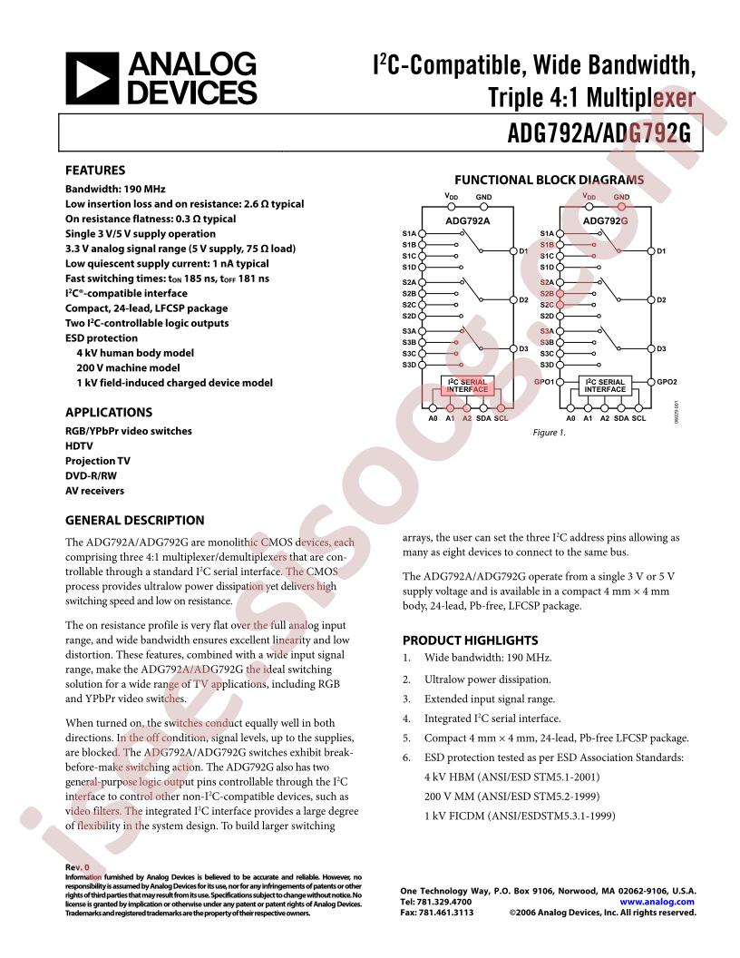 ADG792GCCPZ-500RL7