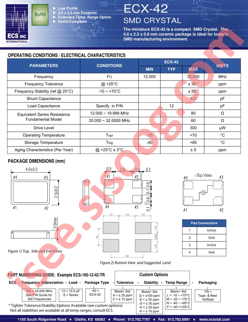 ECS-160-12-42-C-D-L-TR