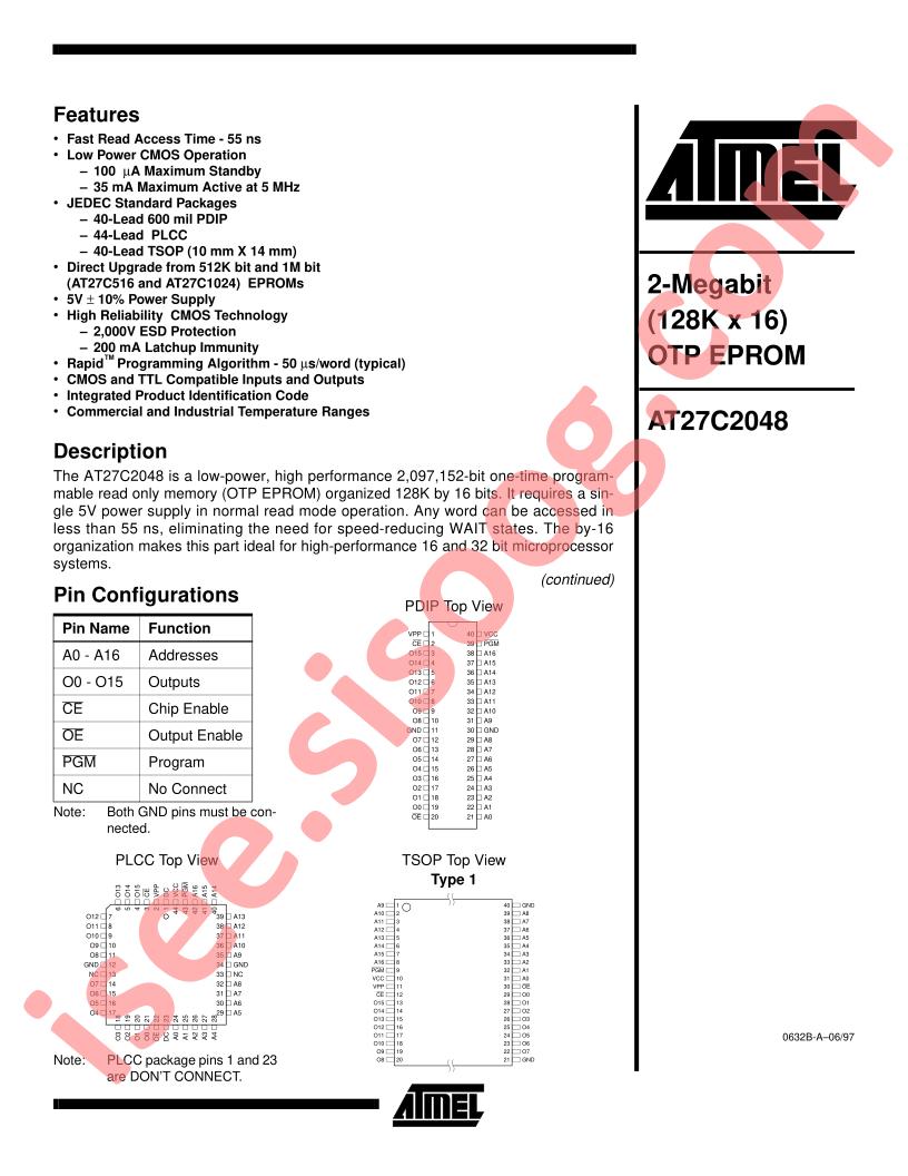 AT27C2048-12PC