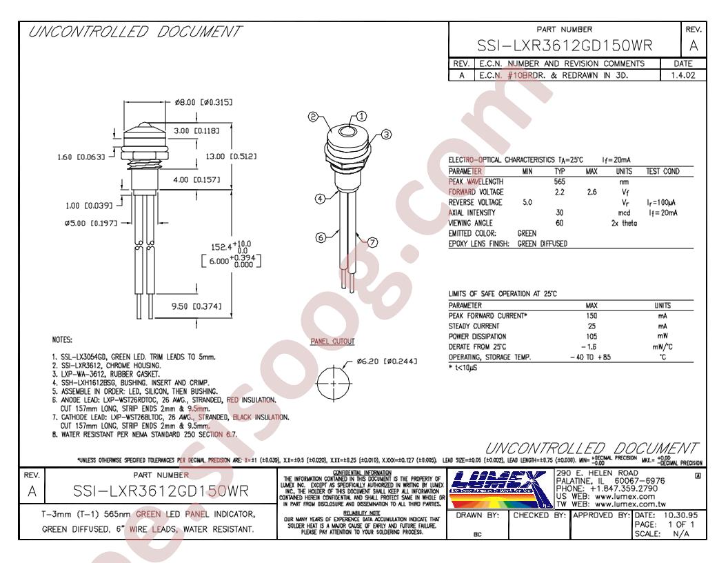 SSI-LXR3612GD150WR