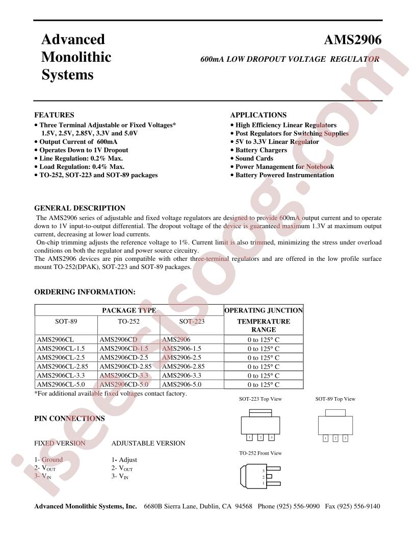 AMS2906-15