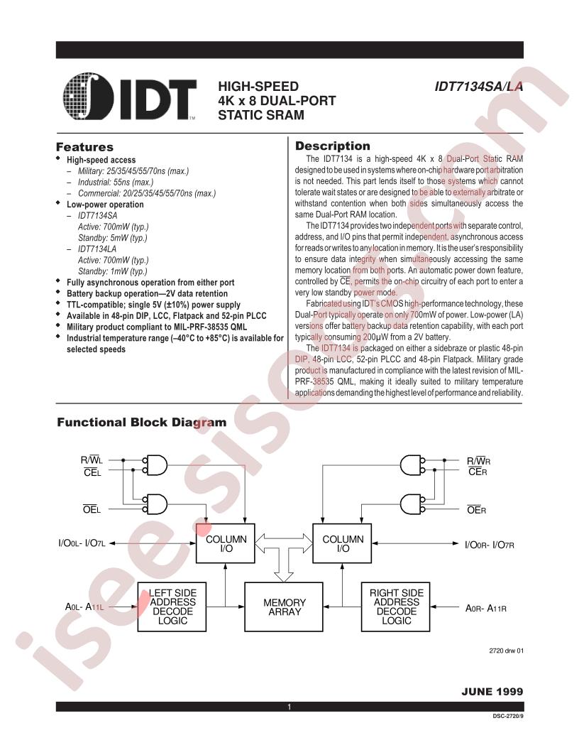 IDT7134LA20CB
