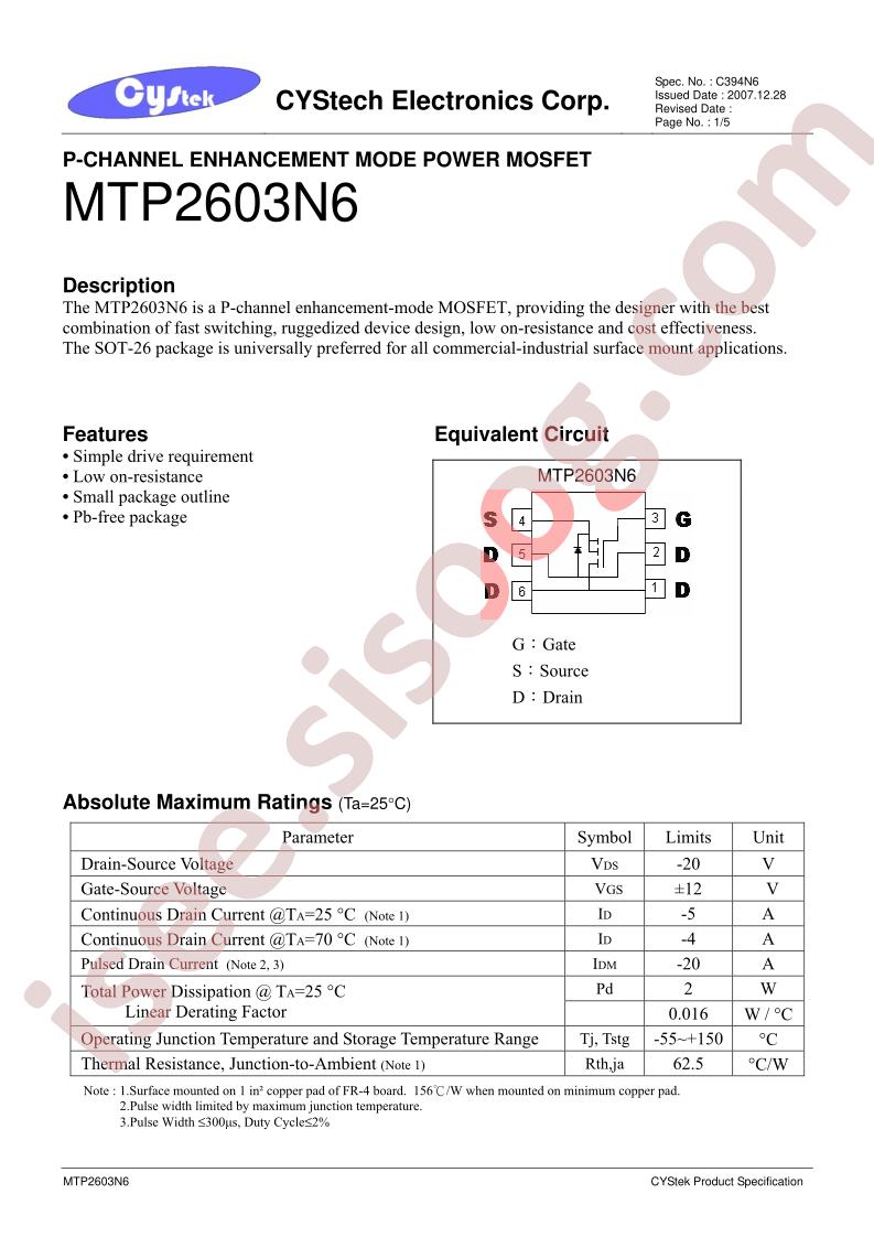 MTP2603N6
