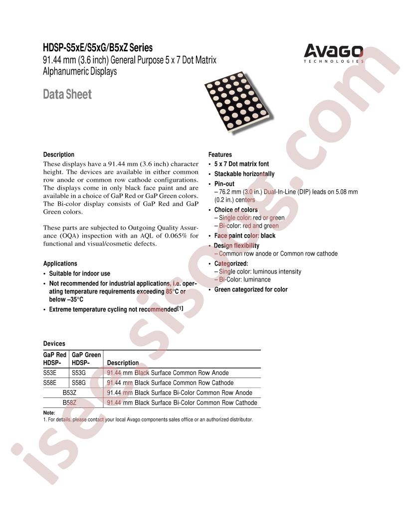 HDSP-S5XE