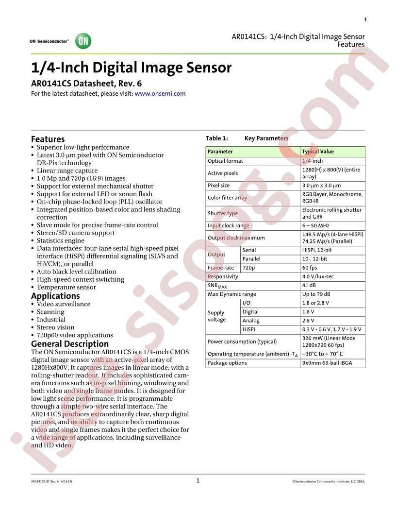 AR0141CS2C00SUEAH-GEVB