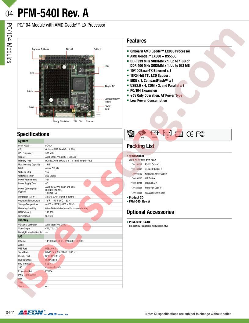 PFM-540I-A