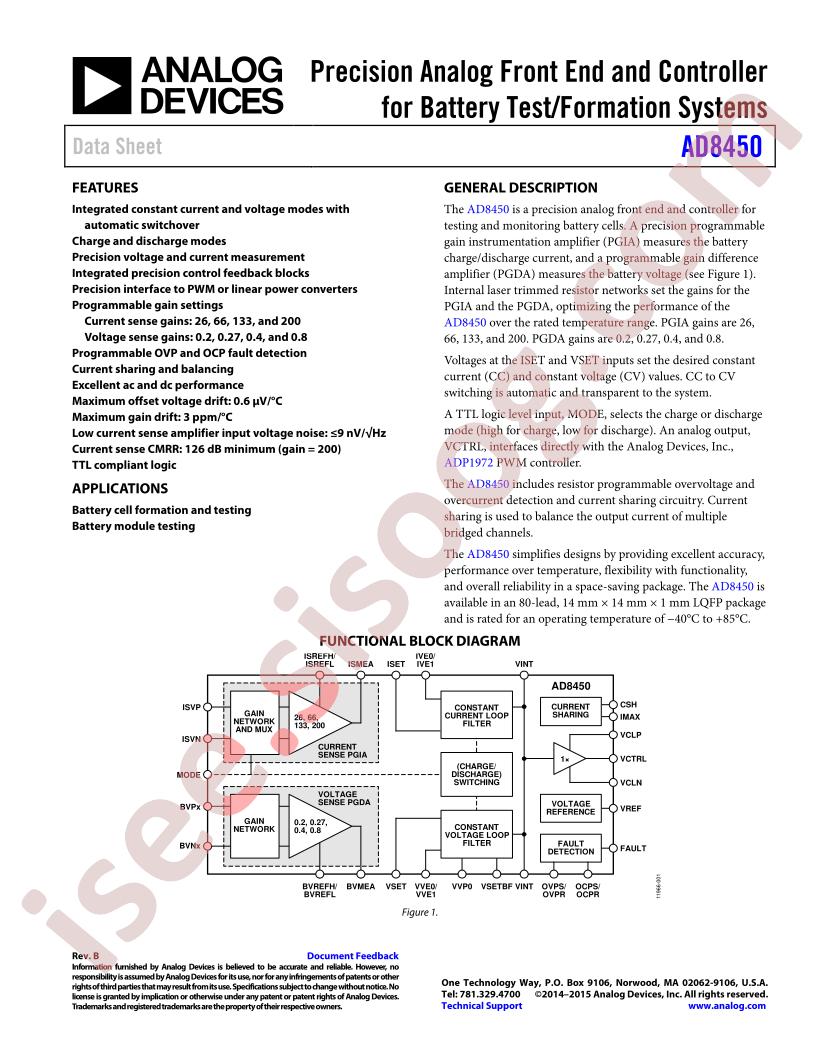 AD8450-EVALZ