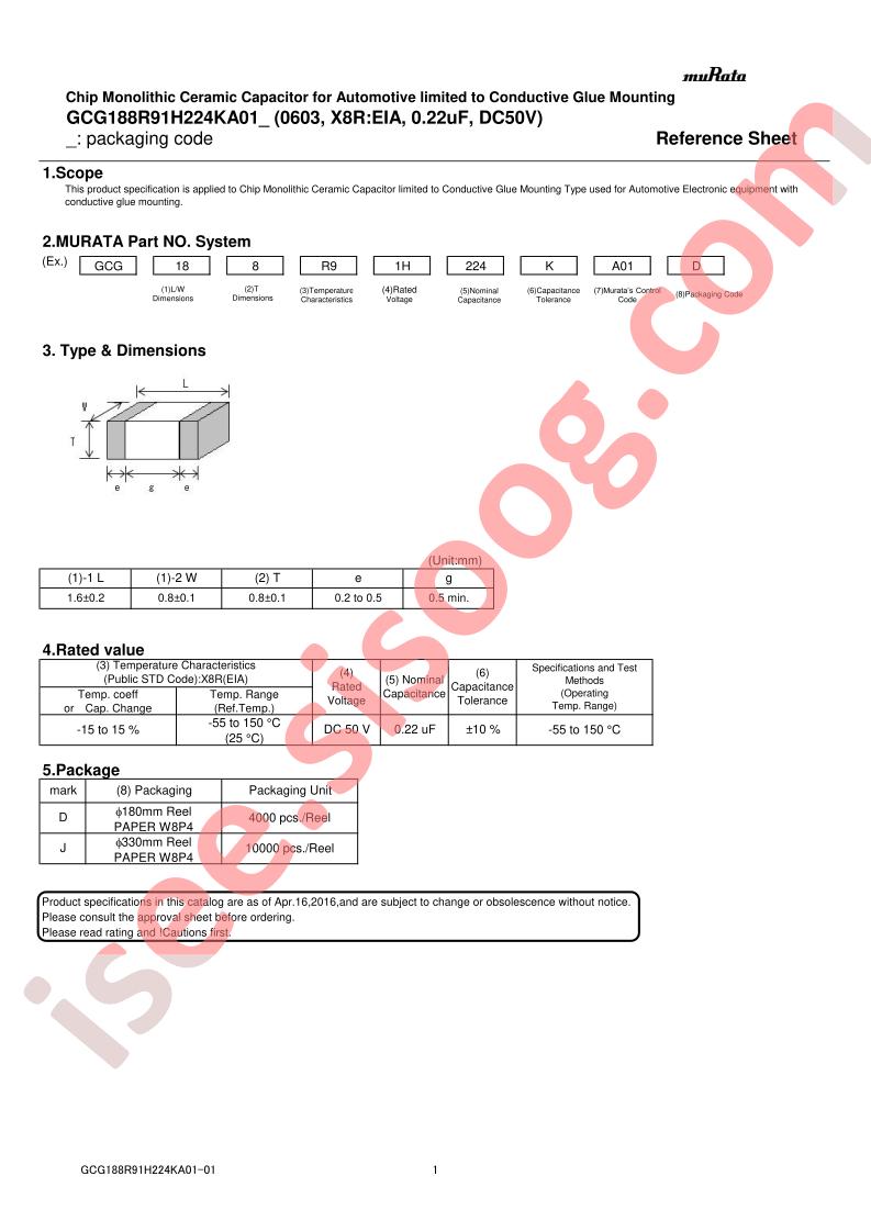 GCG188R91H224KA01