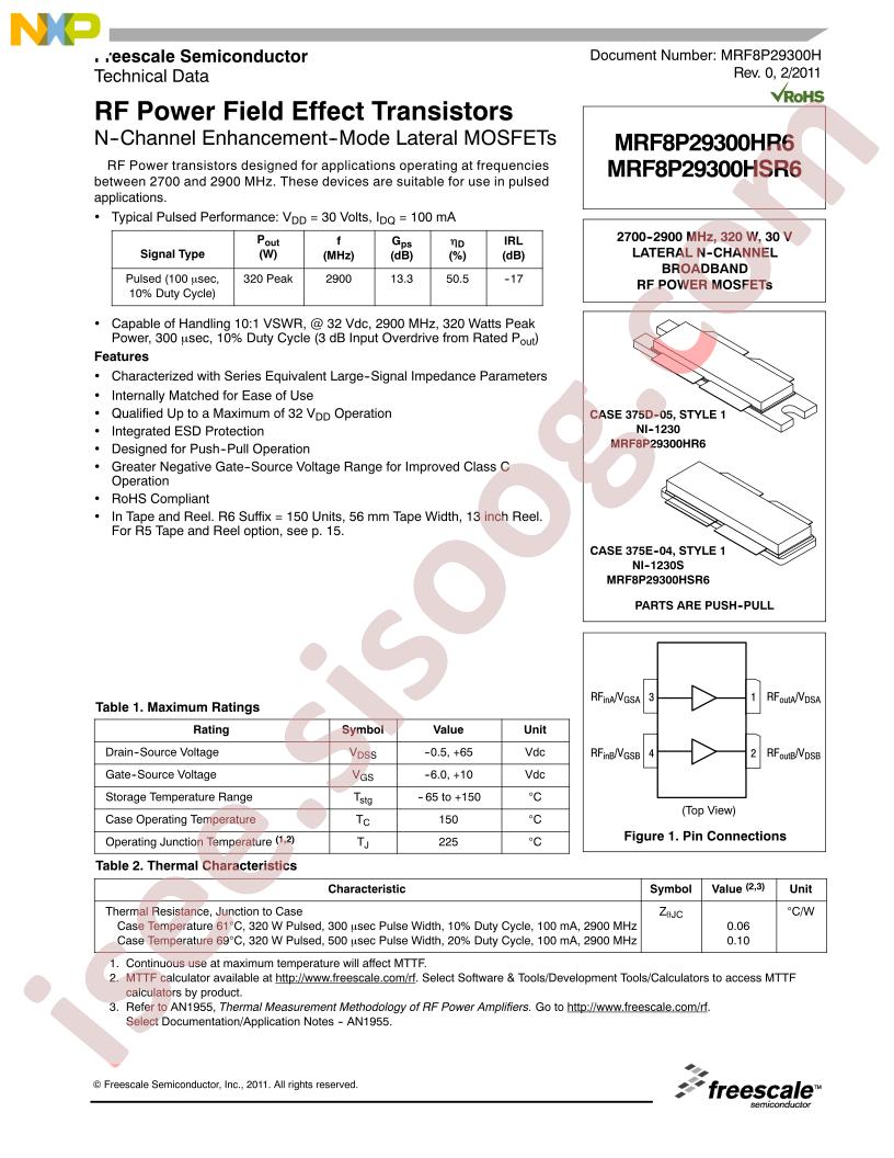 MRF8P29300HSR6