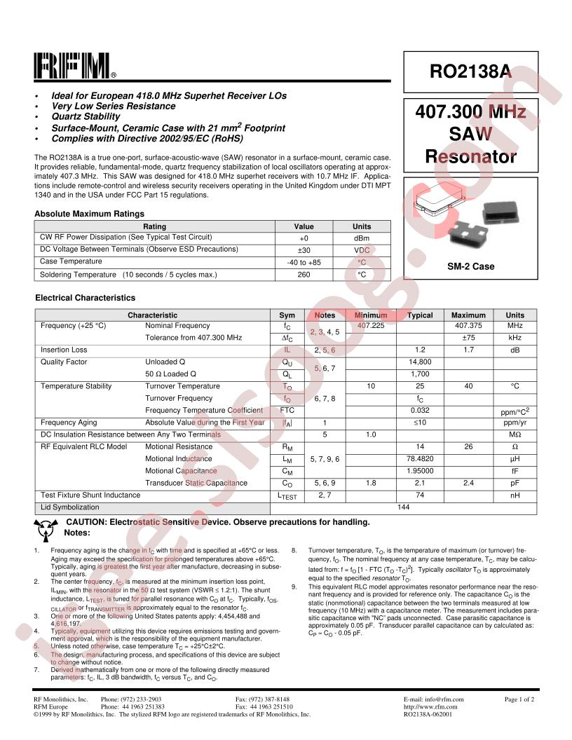 RO2138A