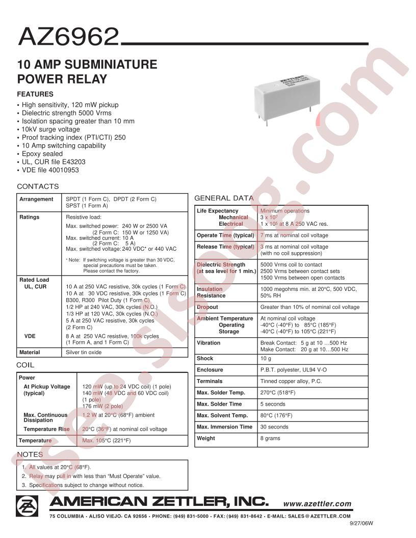 AZ6962-1AE-12DE