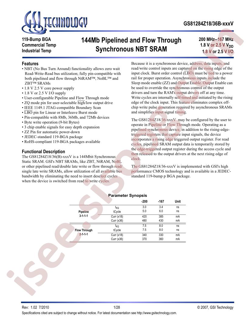 GS81284Z36GB-200V