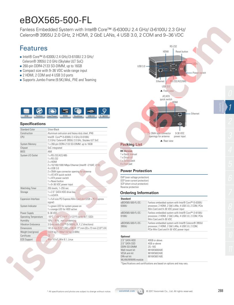 eBOX565-500-FL-DC-6300U