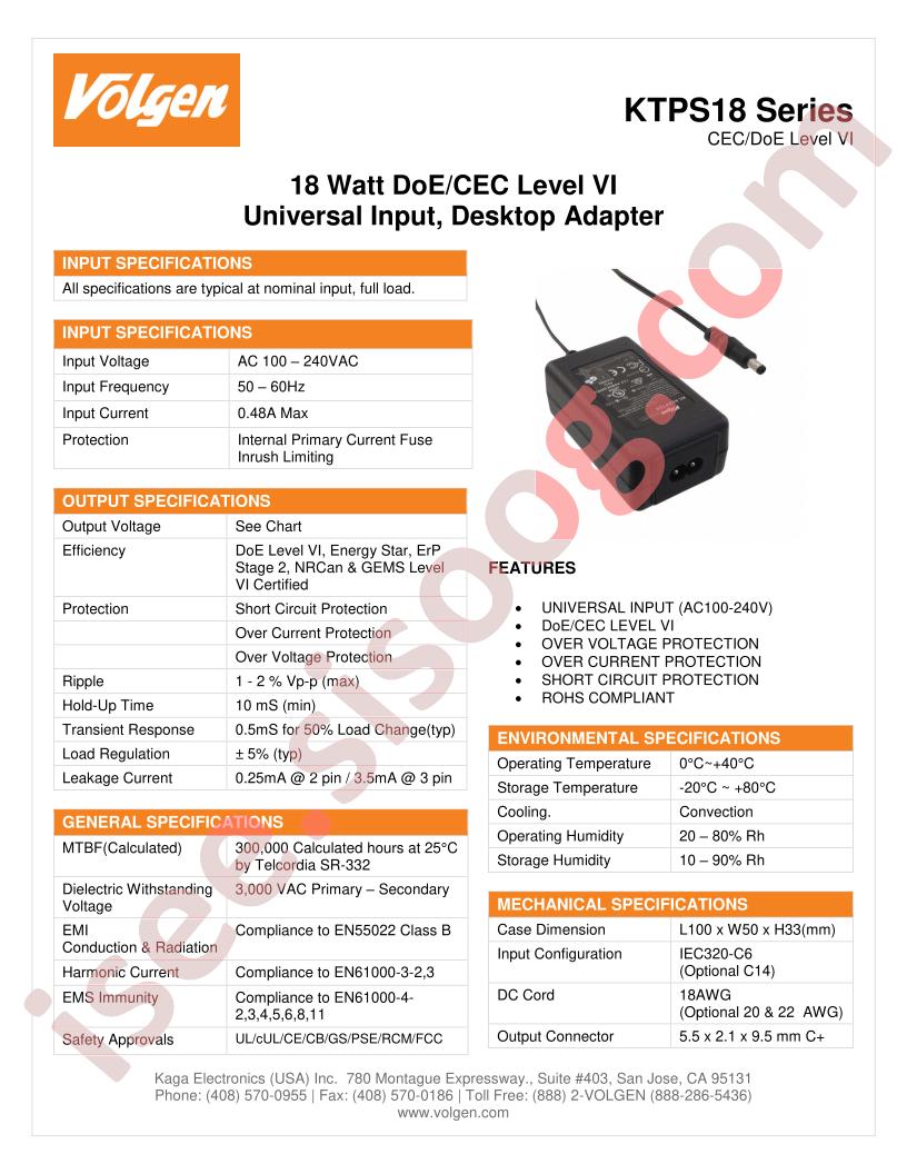 KTPS18-18011DT-2P-VI