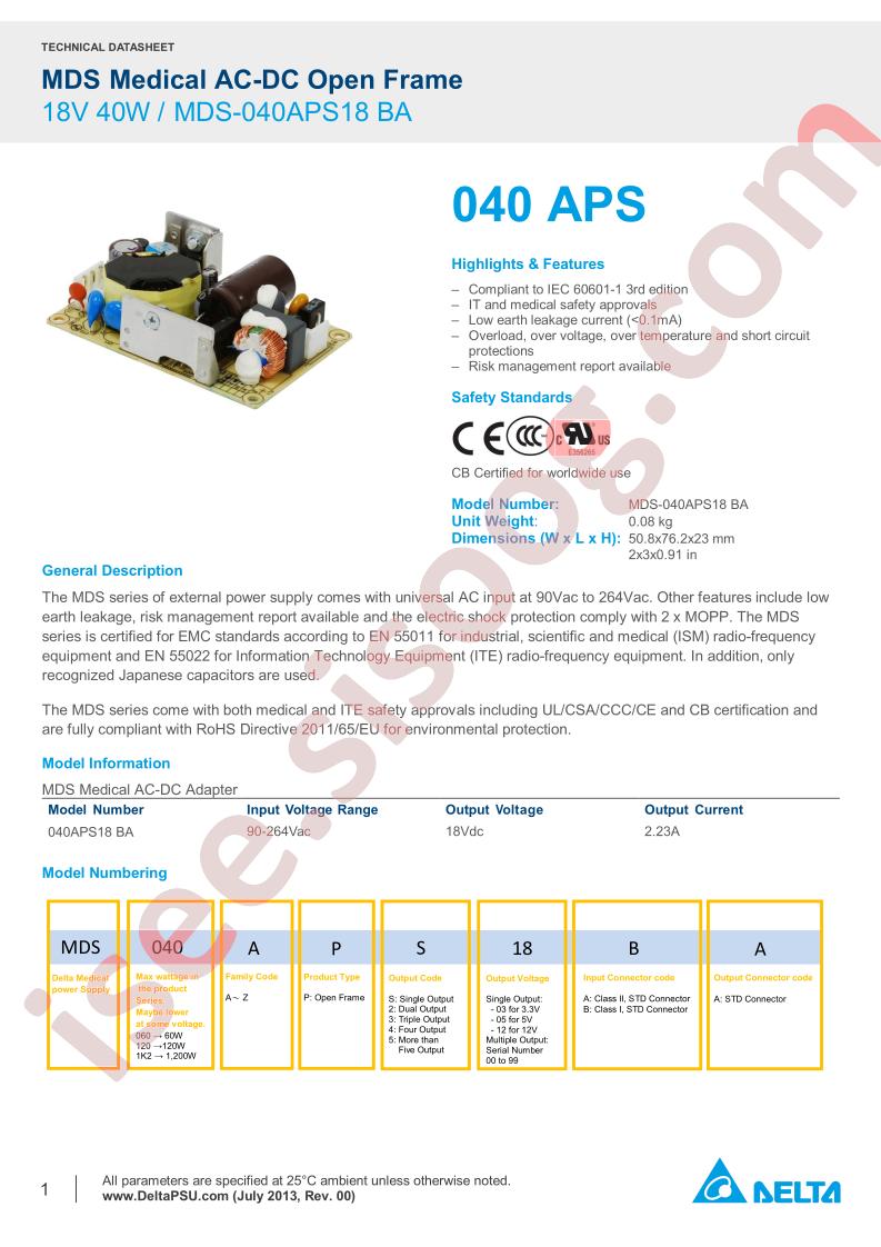 MDS-040APS18BA