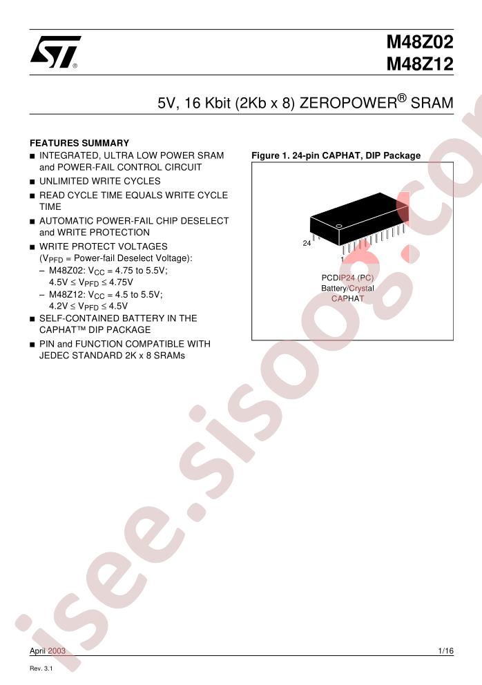 M48Z02-150PC6