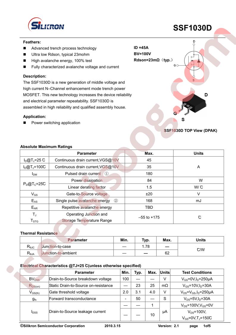SSF1030D